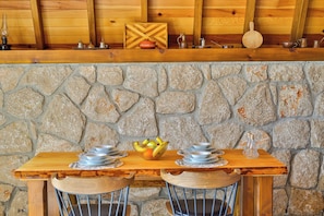 Bungalow, 2 Bedrooms, Smoking, Private Pool | Dining room - Serene Bungalow Retreat With Private Pool in Kaş, Türkiye (Kaş)
