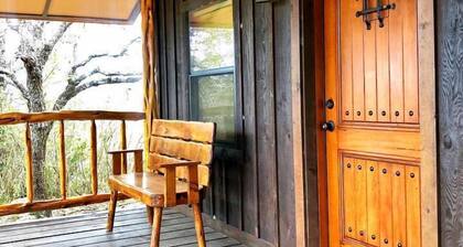 Side by Side Cabins on a Texas Ranch, Perfect for a Family Glamping Getaway from San Antonio
