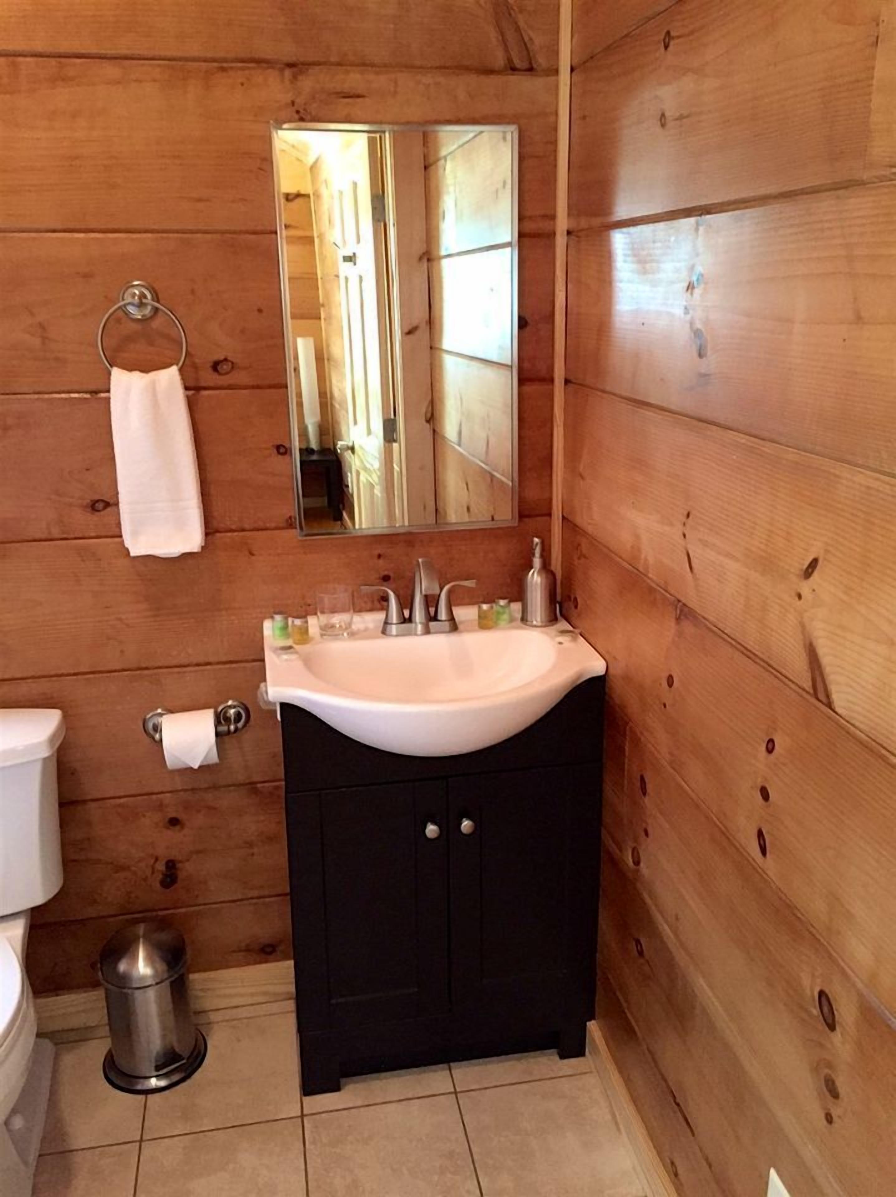 Towels, soap, shampoo