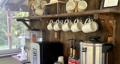 Spacious Group Glamping Site with Safari Tents, BBQ Gazebo, Fire Pits, Forest Trails in Broadalbin, New York