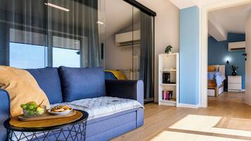 Standard Apartment, 2 Bedrooms, Balcony (Neda Apt Top Floor: Terrace Views in) | Living room