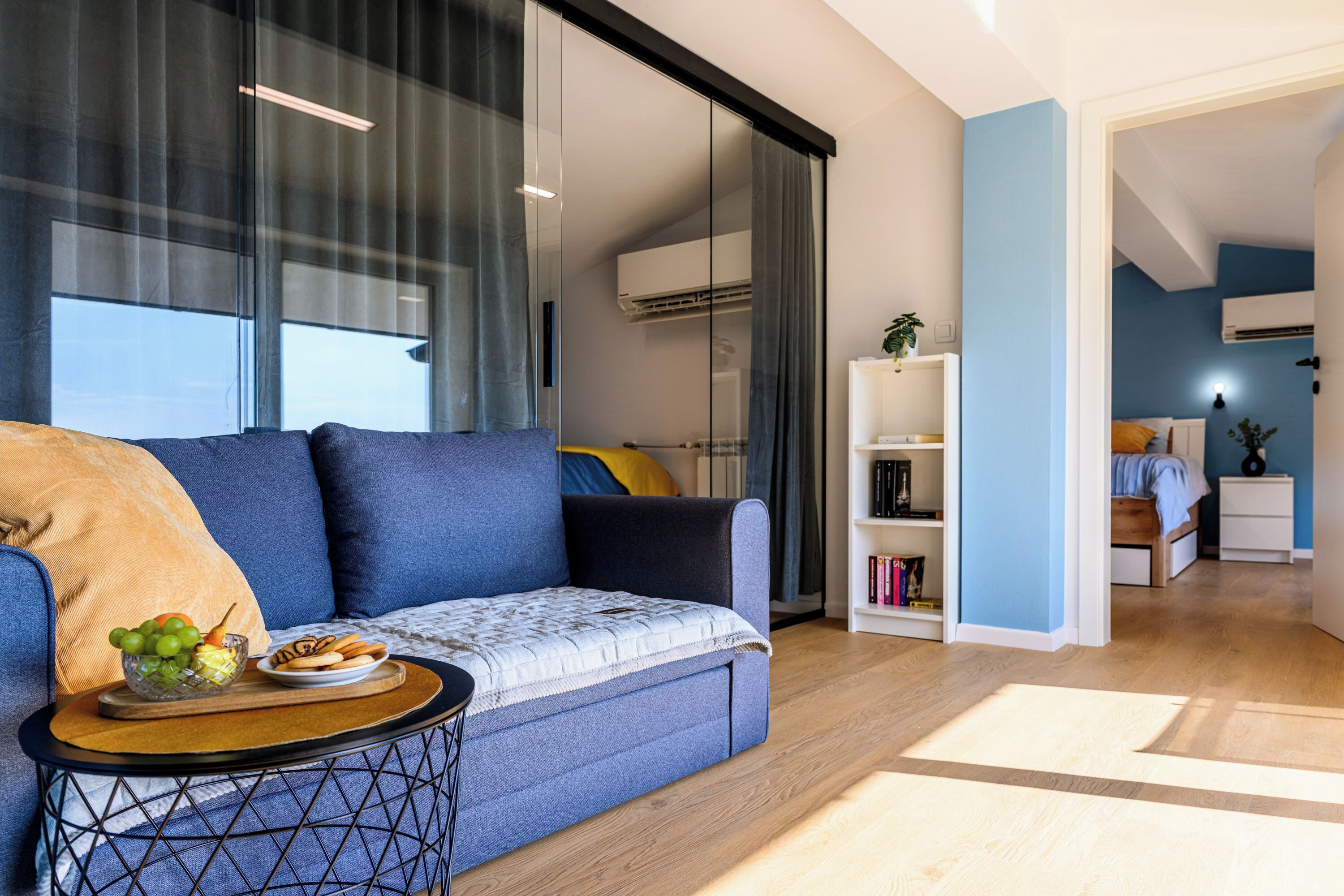 Standard-Apartment, 2 Schlafzimmer, Balkon (Neda Apt Top Floor: Terrace Views in) | 2 Schlafzimmer