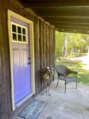 Exterior detail - Charming Cabin Retreat with Porch & Firepit Nights in Voluntown, Connecticut (Voluntown)