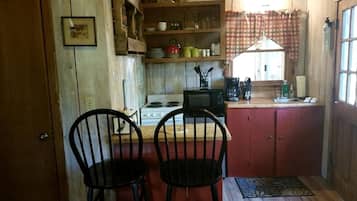 Fridge, oven, stovetop, electric kettle