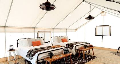 Cozy Double Safari Tent with Fire Pit in Hobe Sound, Florida