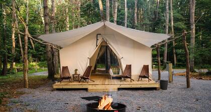 Luxury Canvas Group Glamping Tent | Adirondacks in Corinth, NY
