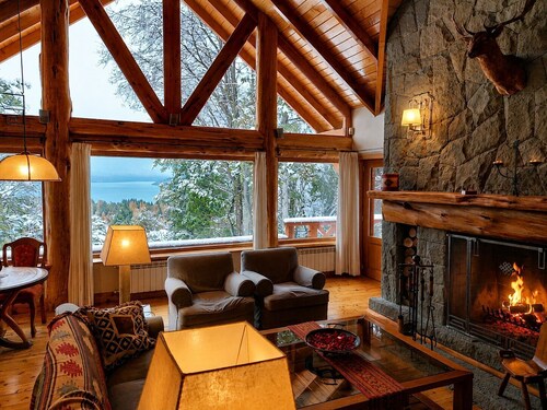 Luxury Retreat with Spa at Arelauquen Golf & CC - Lake and Mountain Views