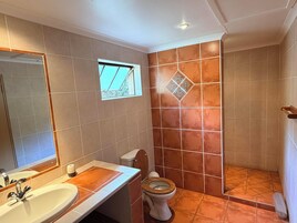 Habitación estándar con 1 cama doble o 2 individuales | Baño | Ducha y toallas
