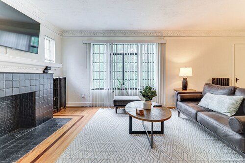 Spacious Detroit Tudor w/ Patio & Workspace!