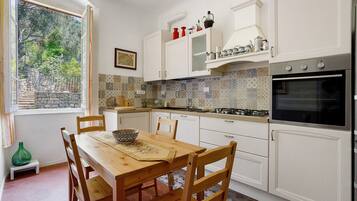 Fridge, oven, stovetop, dishwasher