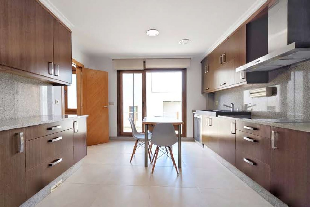 Fridge, microwave, dishwasher