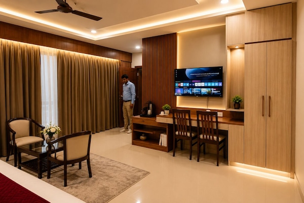 Deluxe Double Room, City View | Desk, laptop workspace, WiFi (free)