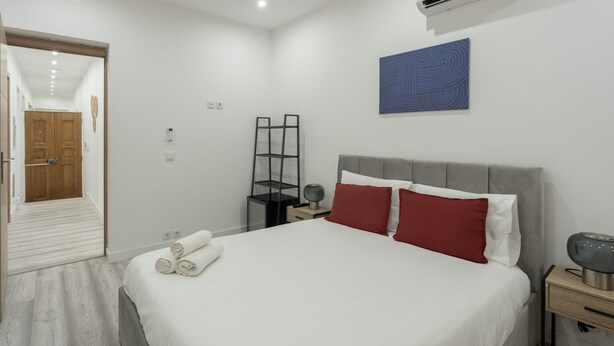 1 kamar tidur dan seprai linen
