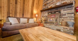 Fernseher, Kamin