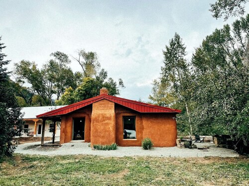 Romantic Escapes at this Riverside Cottage Rental on the Pecos River, New Mexico