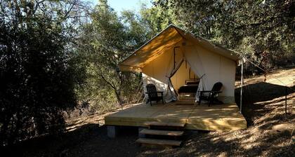 Secluded Luxury Glamping Tent with Panoramic Mountain Views near Pauma Valley, CA
