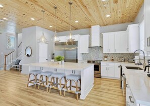 Coffee/tea maker, fridge, microwave, oven - Poseidon’s Palace | 11BR | Steps 2 Beach | Heated Pool/Spa | Sleeps 28 | Games (Destin)