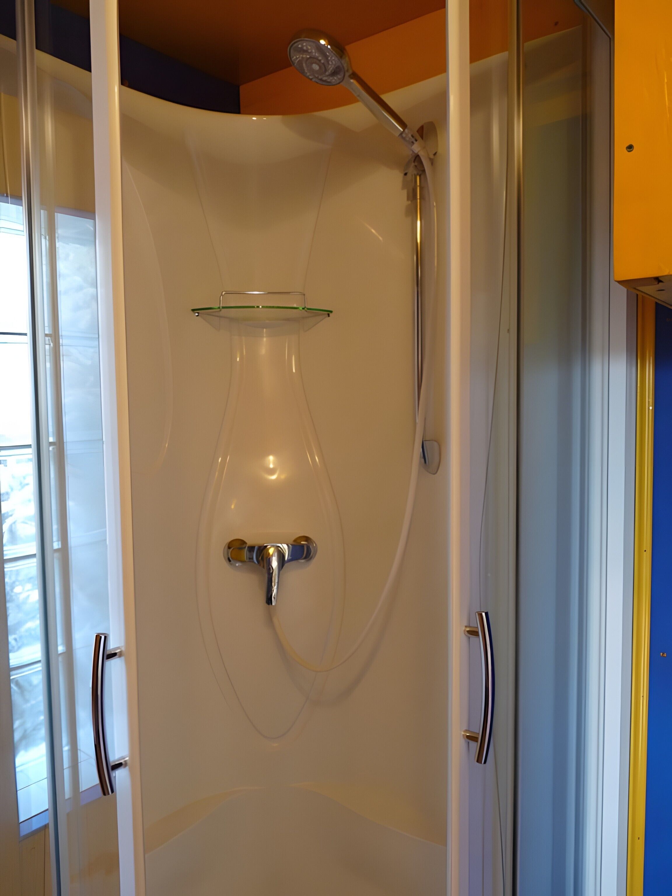 Shower, hair dryer