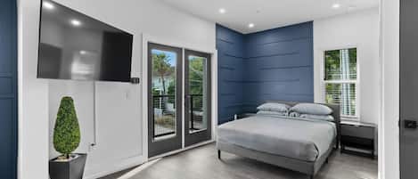 1 habitación, tabla de planchar con plancha, internet y ropa de cama