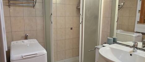 Shower, hair dryer