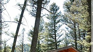 Exterior - Simple Cabin Camping for Two with Covered Porch near Missoula, Montana (Hall)