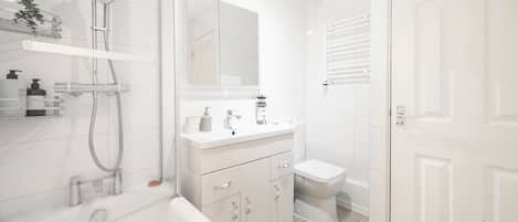 Hair dryer, towels