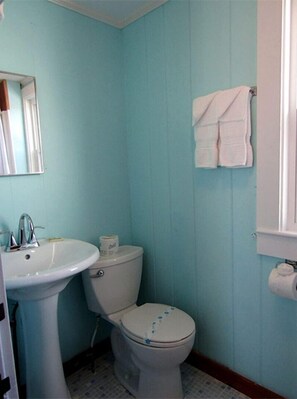 Towels, soap, shampoo, toilet paper - Bright Seaside Cottage with Panoramic Views in North Truro, Massachusetts (North Truro)