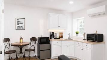 Microwave, oven, coffee/tea maker, toaster