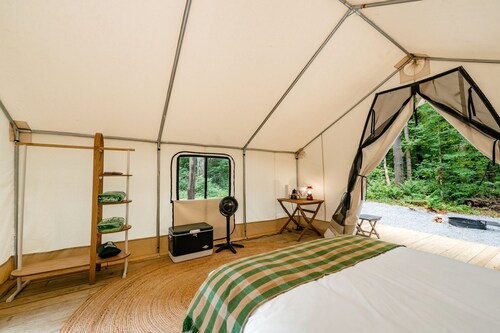 Classic Safari Tent in the Heart of the Adirondack Wilderness, near Lake George, New York