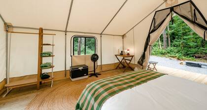 Classic Safari Tent in the Heart of the Adirondack Wilderness, near Lake George, New York