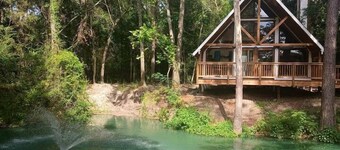 Waterfront Cabin Retreat with Private Dock and Pool in Plantersville Texas