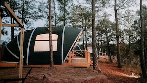 Exterior - Scenic King Glamping Tent with AC & Mountain Views near Mountainair in Torreon, New Mexico (Torreon)