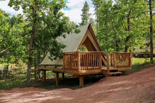 Off-Grid A-Frame Tent with Stargazing & Nature Escape in Hermosa, South Dakota