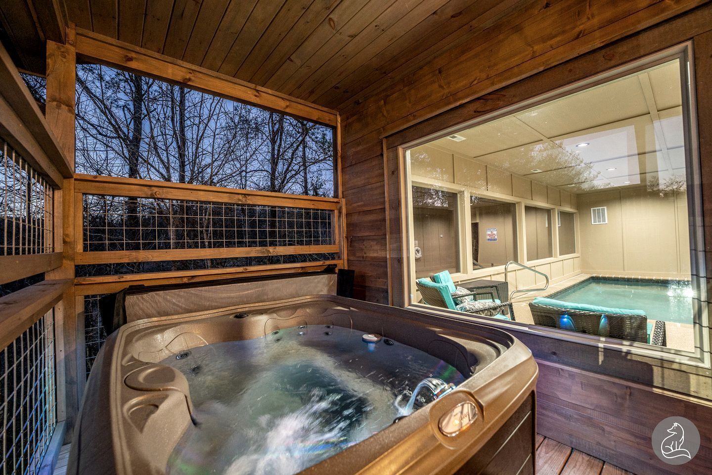Bain à remous intérieur
