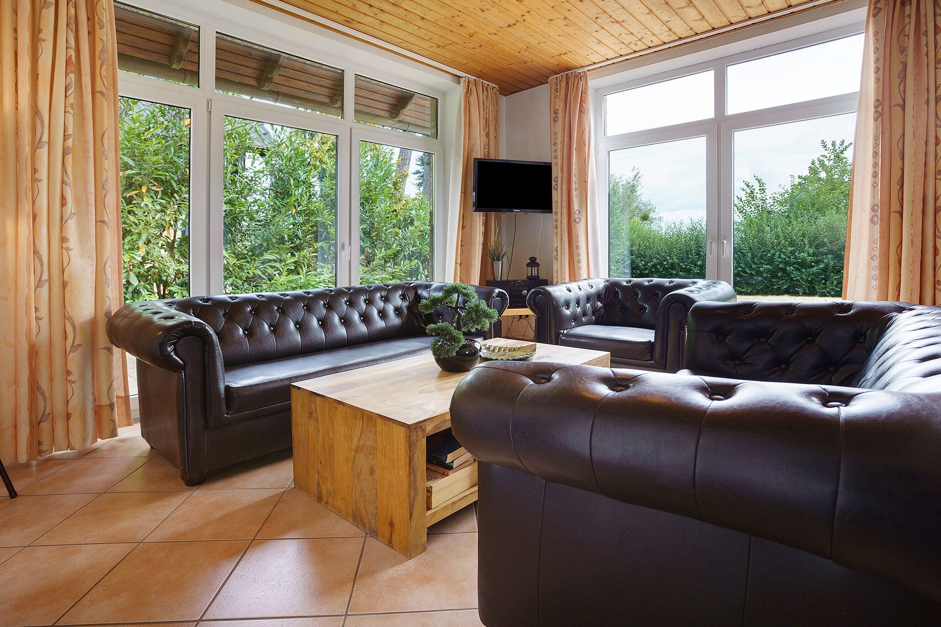 Fernseher, Kamin