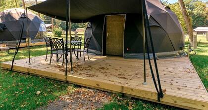 Enchanting Dome Retreat by the Mountain and River in the Heart of New York’s Catskills