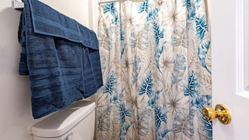 Hair dryer, towels
