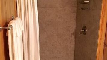 Towels, soap, shampoo
