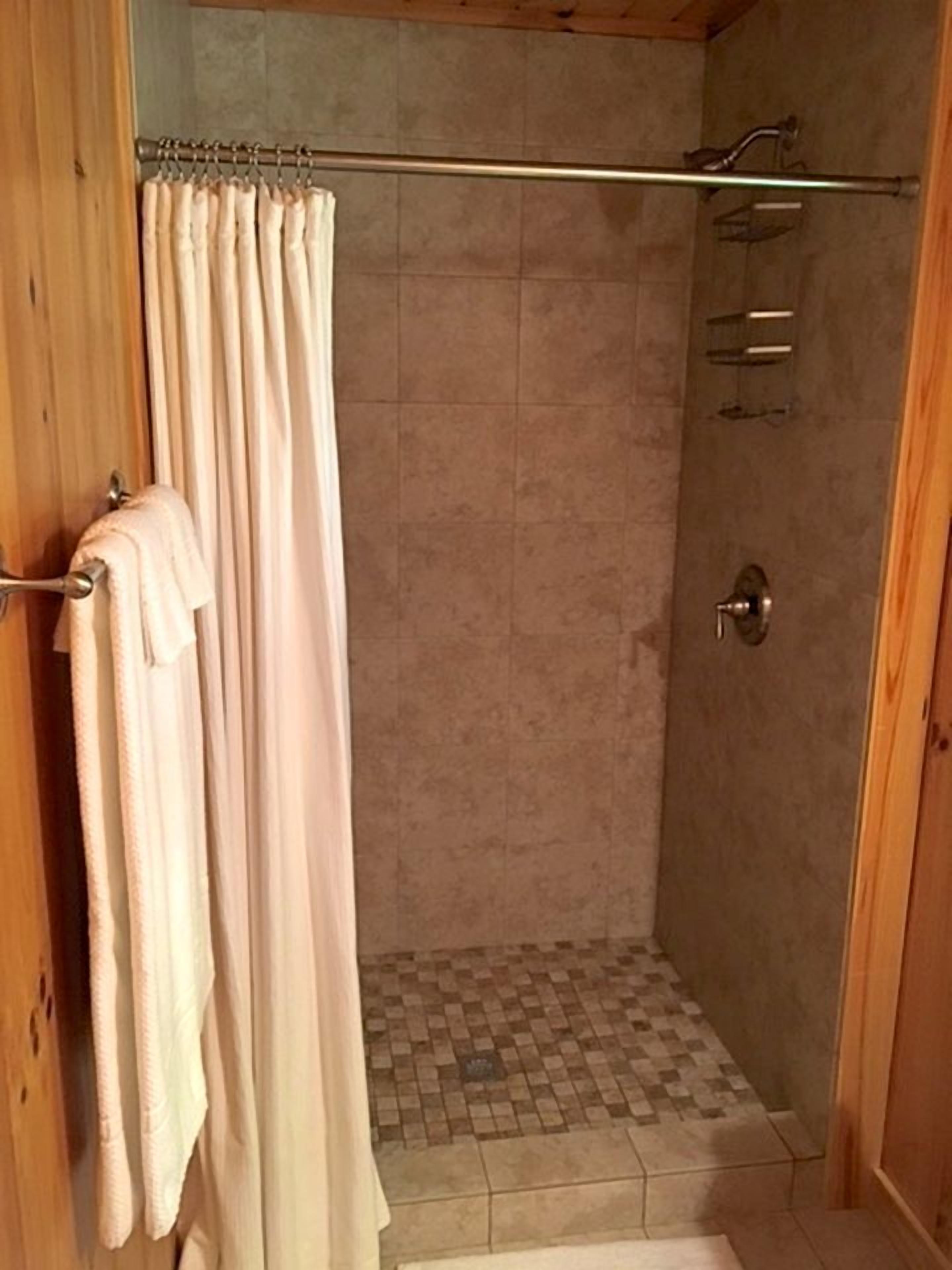 Towels, soap, shampoo