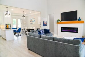Living area - Brand-New Luxury Home – Sleeps 14, Walk to Beach (Gulfport)