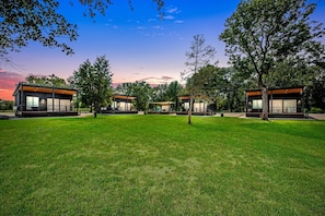 Exterior - Luxury Tiny Home Retreat with Pool, Goats & Pond near Houston in Hempstead, Texas (Hempstead)