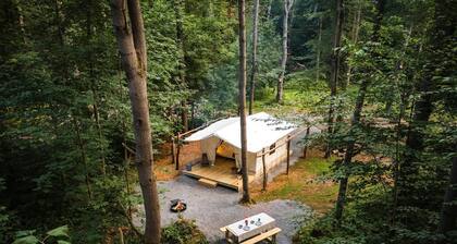Gorgeous Safari Tent in the Lake George Area of the Adirondack Mountains, Perfect for a Family Weekend Away
