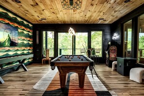 Games room - Luxurious Scandinavian Lodge • Indoor Pool, Sauna & Theater • Near Smoky Mountains • Sevierville, TN (Sevierville)