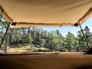 Blick von der Unterkunft