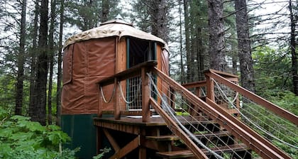 Alaska Glamping Yurt for Family Friendly Adventure
