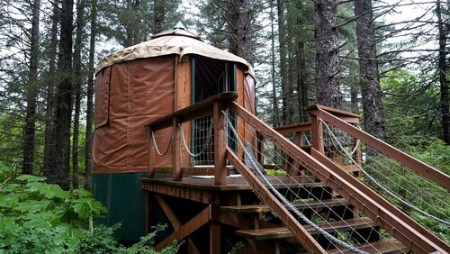 Alaska Glamping Yurt for Family Friendly Adventure
