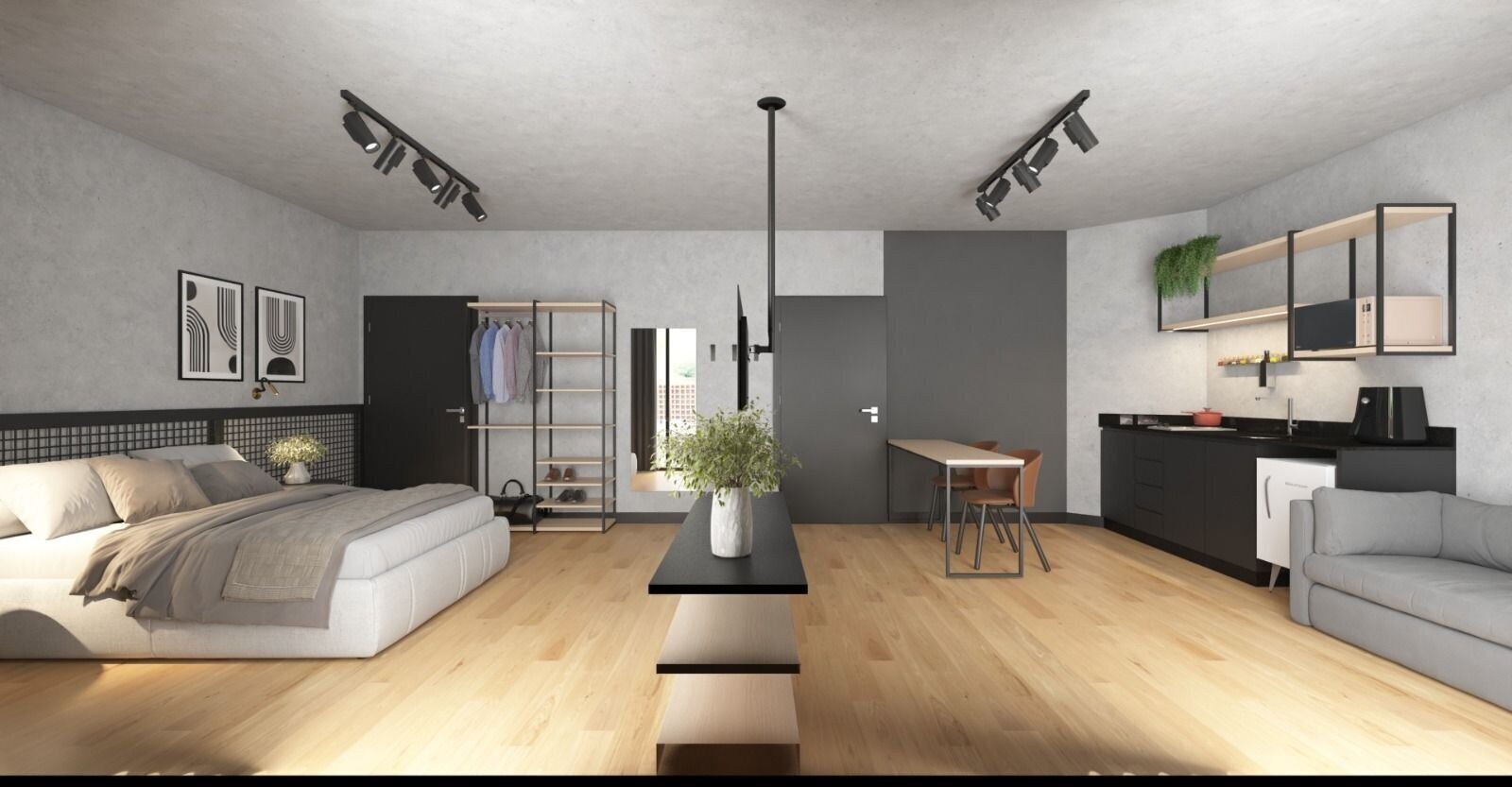 Eenvoudige studio | Gratis wifi