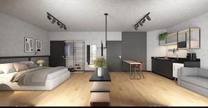 Eenvoudige studio | Gratis wifi