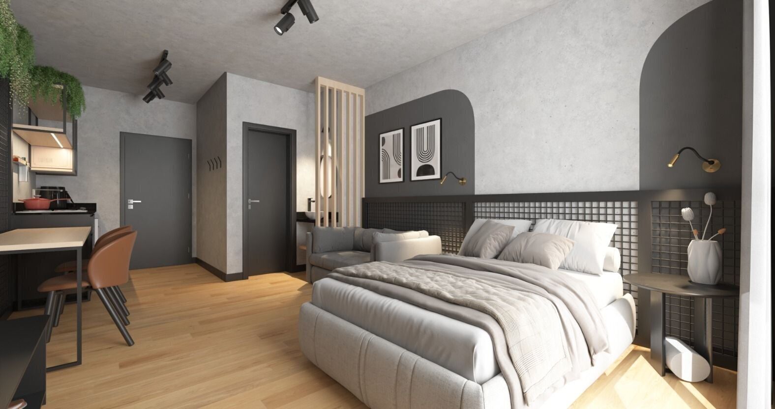 Standard Studio | Premium bedding, free WiFi, individually furnished, bed sheets