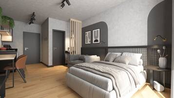 Standard Studio | Premium bedding, free WiFi, individually furnished, bed sheets